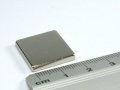 Неодимовый магнит средний квадрат 15х15х3 мм - Ni
