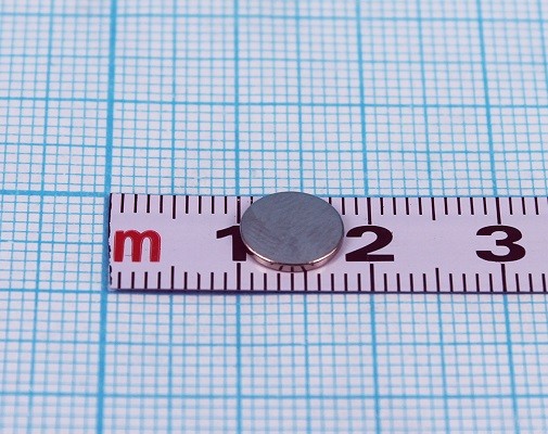 Неодимовый магнит шайба 8х1 мм - N