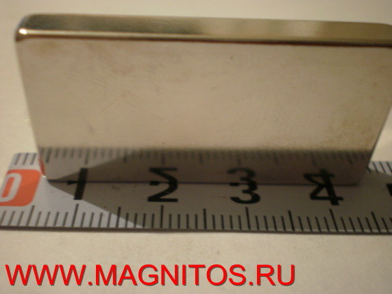 Неодимовый магнит большой квадрат 40х20х5 мм - Ni