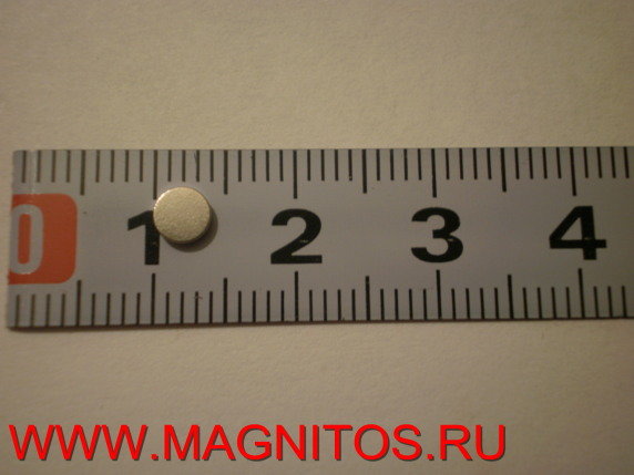 Неодимовый магнит шайба 4х1мм - N